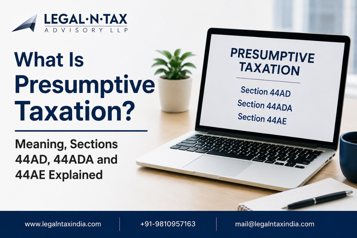 What Is Presumptive Taxation? Meaning, Sections 44AD, 44ADA and 44AE Explained